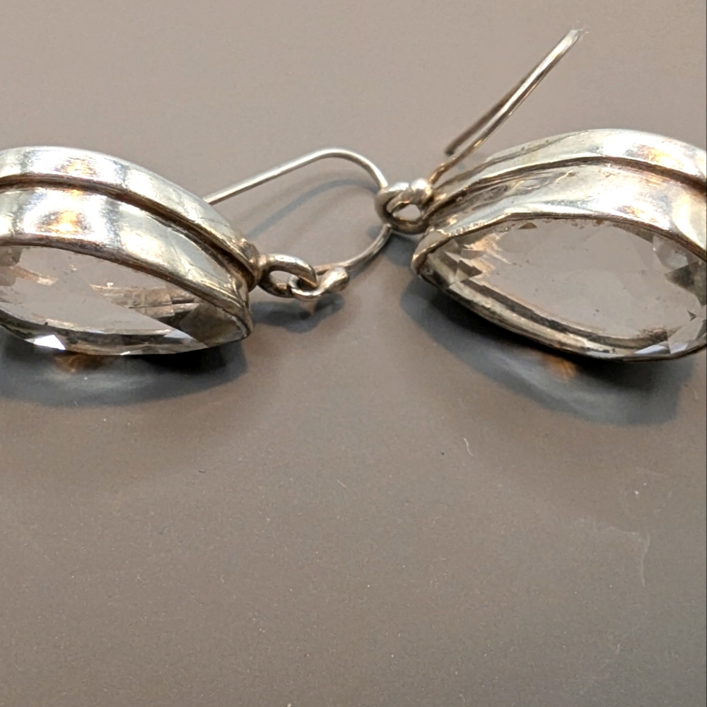 Sterling Silver French hook Tear Drop Earrings